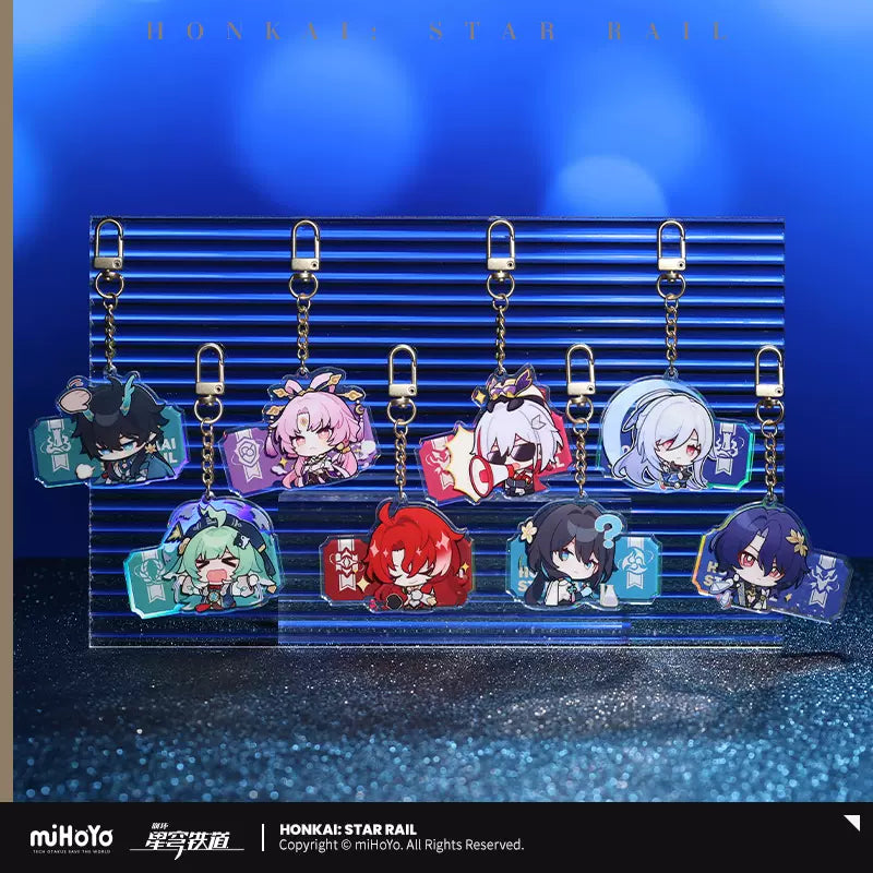 Honkai: Star Rail Pom-Pom Exhibition Hall Series Acrylic Pendant Keychain