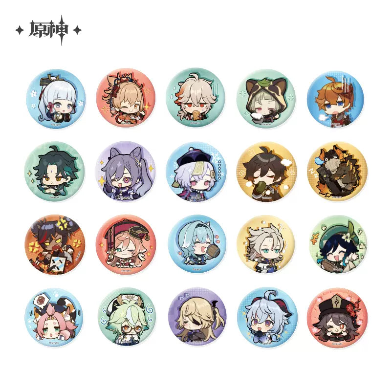 Genshin Impact Chibi Emoticon Series Badge Vol 2