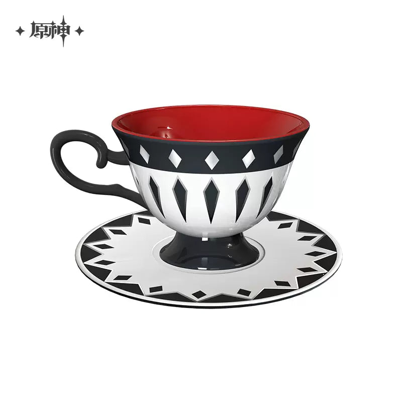 Genshin Impact [Dire Balemoon] Arlecchino Theme Impression Afternoon Tea Cup And Saucer Set