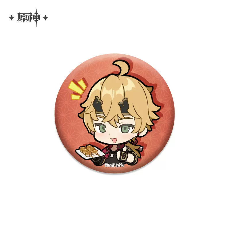 Genshin Impact Chibi Emoticon Series Badge Vol 1