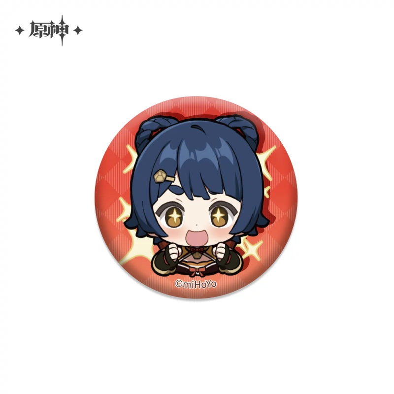 Genshin Impact Chibi Emoticon Series Badge Vol 1