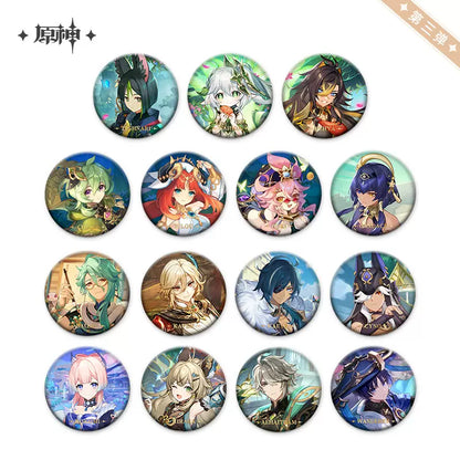 Genshin Impact Themed Series Character Badge (In-Stock)