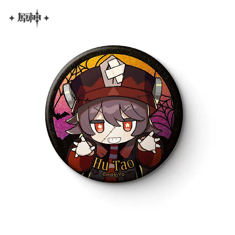 Genshin Impact Halloween Themed Series Chibi Character Badge