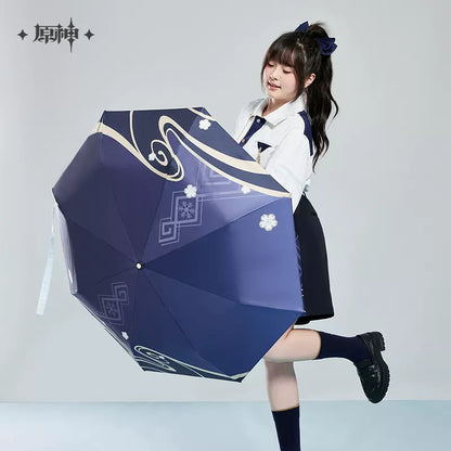 Genshin Impact Kamisato Ayaka Themed Foldable Umbrella w/ Bonus