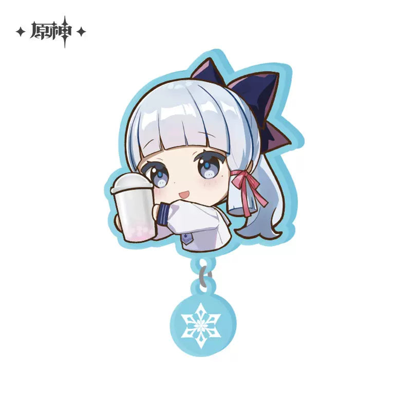 Genshin Impact HeyTea Collaboration Acrylic Standee & Badge