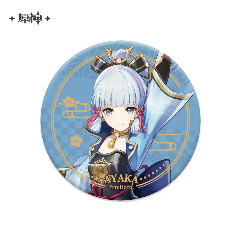 Genshin Impact Inazuma Themed Series Character Badge Kamisato Ayaka (In-Stock)