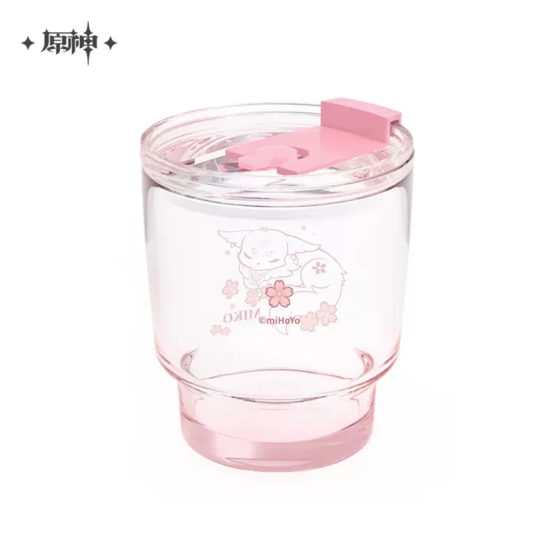 Genshin Impact Yae Miko Fox Glass Tumbler Cup