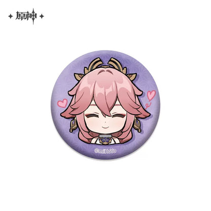 Genshin Impact Chibi Emoticon Series Badge Vol 1