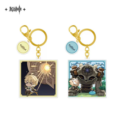 Genshin Impact Game Art Exhibition Chibi Series Keychain