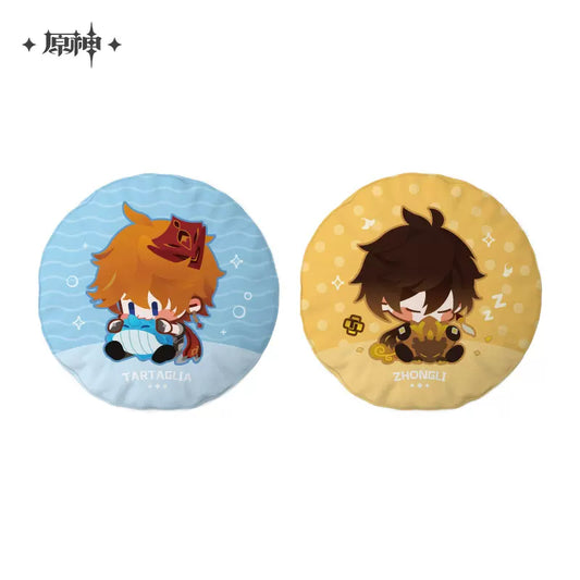 Genshin Impact Chibi Character Round Pillow