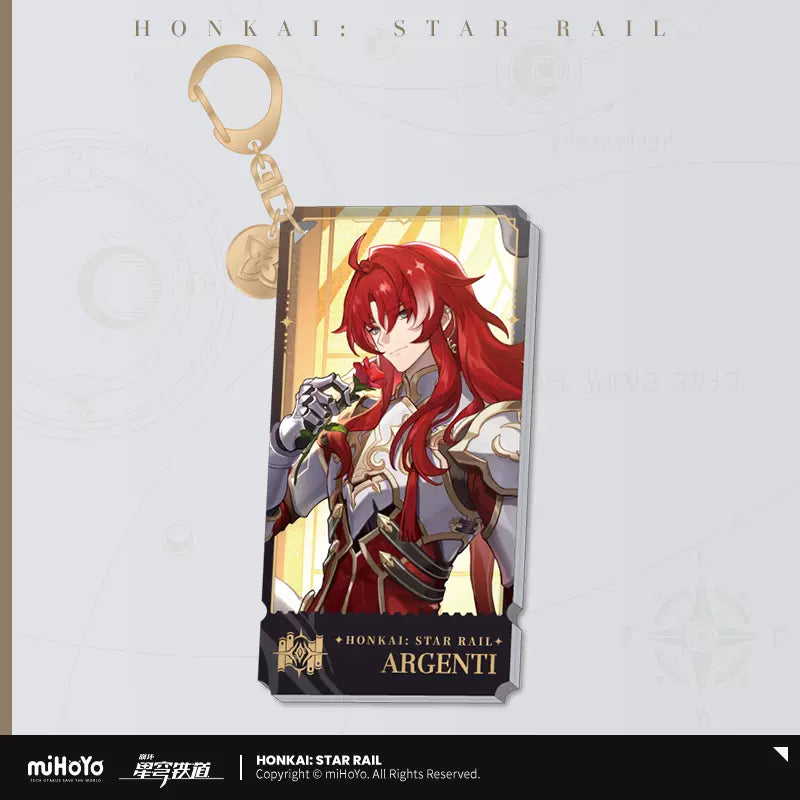 Honkai: Star Rail Erudition Path Character Art Series Keychain Argenti (In-Stock)