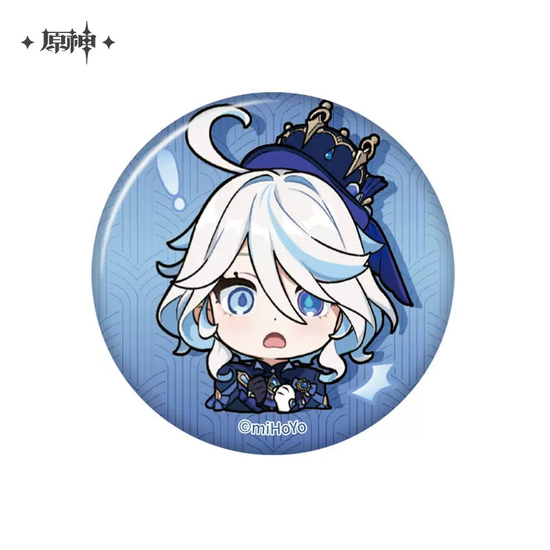 Genshin Impact Chibi Emoticon Series Badge Vol 4 Furina (In-Stock)