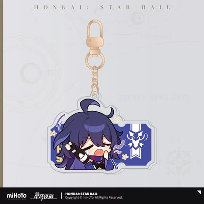 Honkai: Star Rail Pom-Pom Exhibition Hall Series Acrylic Pendant Keychain