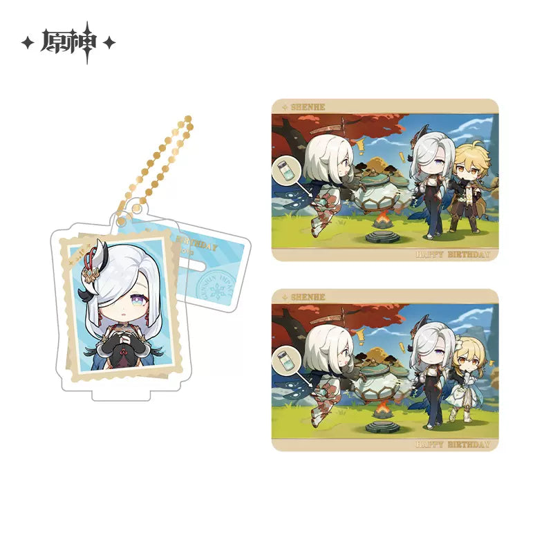 Genshin Impact Photo Reminiscing Series Acrylic Keychain Standee & Card Set Vol 1