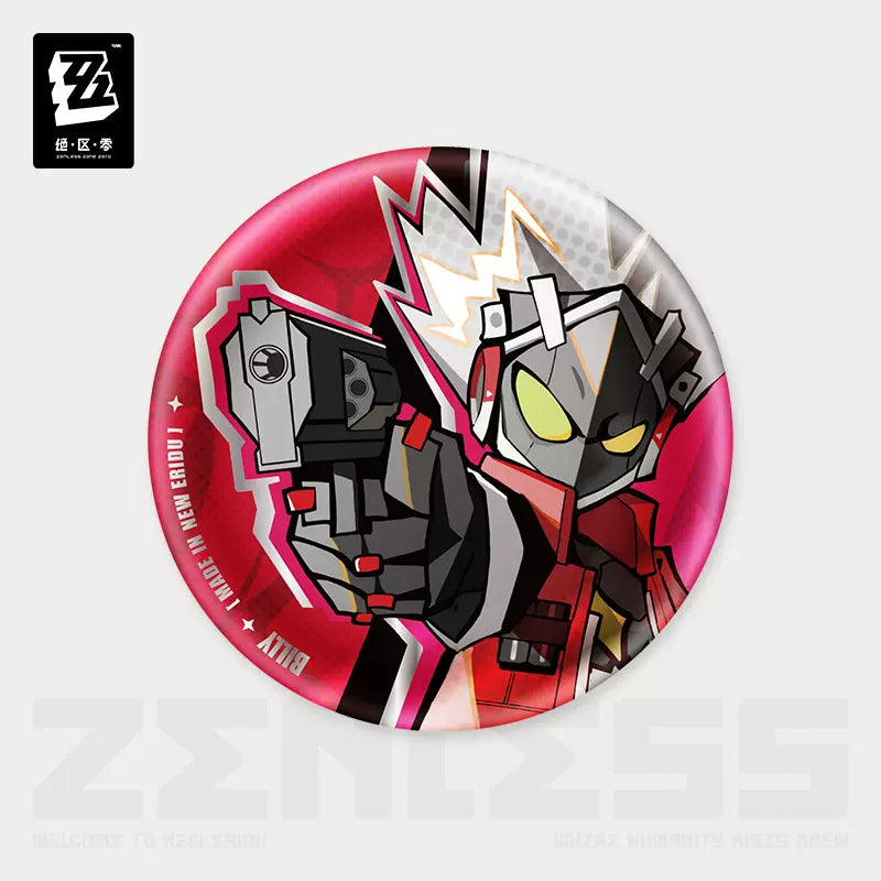 Zenless Zone Zero Ridu Series Chibi Badge Cunning Hares