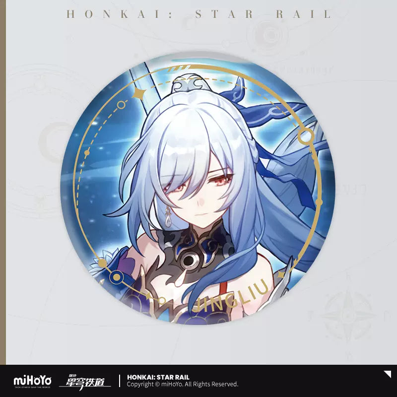 Honkai: Star Rail Destruction Path Jing Liu Character Art Series Badge (In-Stock)