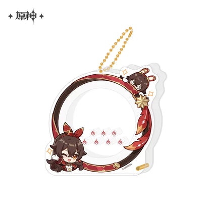 Genshin Impact Chibi Character Series Acrylic Badge Cover Keychain Vol 1