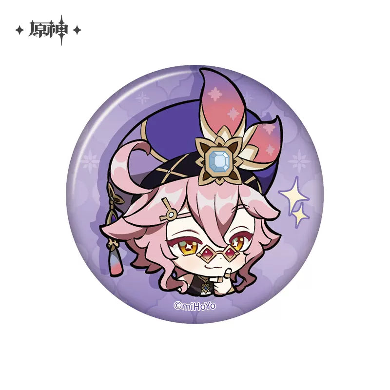 Genshin Impact Chibi Emoticon Series Badge Vol 3