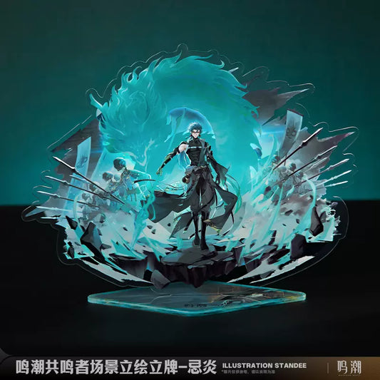 Wuthering Waves Resonator Theme Character Art Background Acrylic Standee