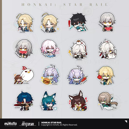 Honkai: Star Rail Pom-Pom Exhibition Hall Series Chibi Series Sticker Pack