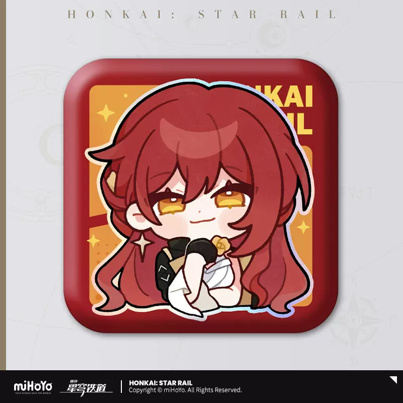 Honkai: Star Rail Pom-Pom Exhibition Hall Series Square Badge