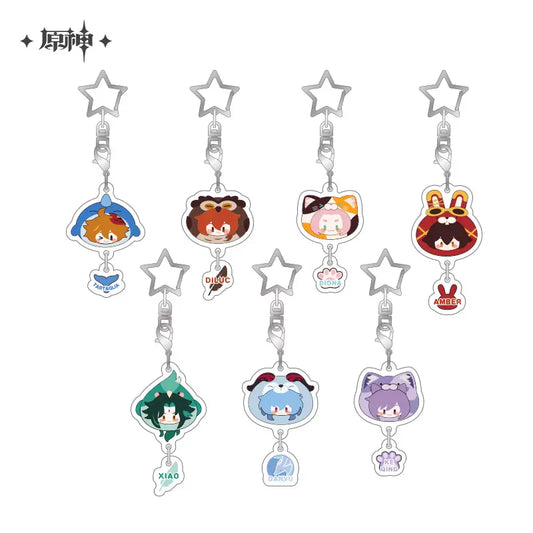 Genshin Impact Teyvat Zoo Series Acrylic Pendant Keychain