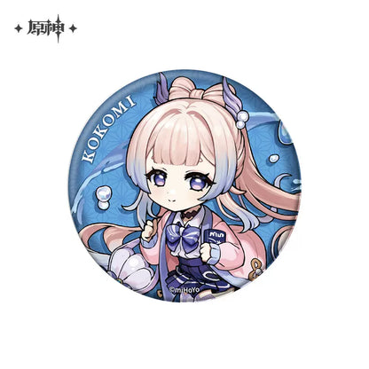 Genshin Impact Outdoor Outfit Themed Series Chibi Character Badge