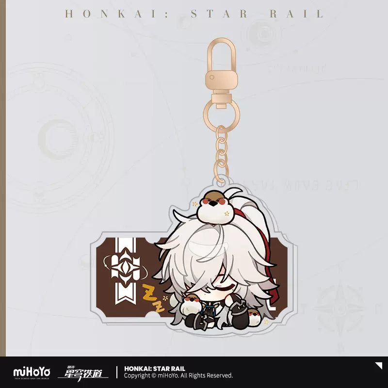 Honkai: Star Rail Pom-Pom Exhibition Hall Series Acrylic Pendant Keychain