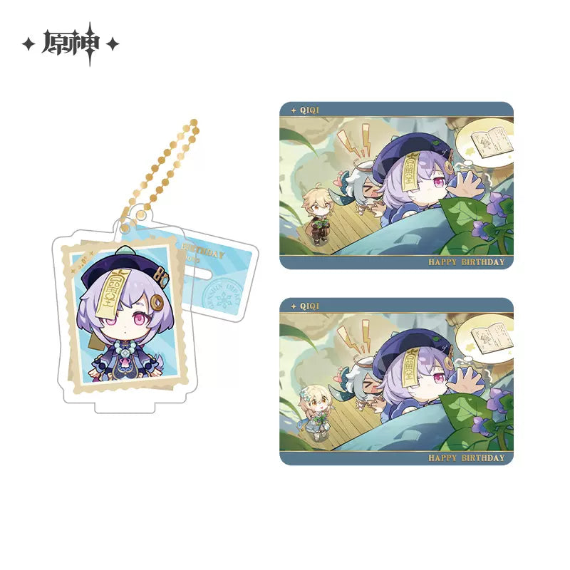 Genshin Impact Photo Reminiscing Series Acrylic Keychain Standee & Card Set Vol 1