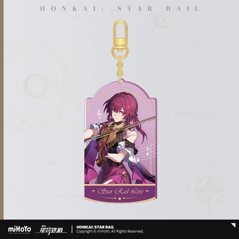 Honkai:Star Rail LIVE Character Acrylic Pendant Keychain