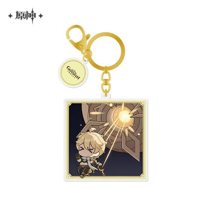 Genshin Impact Game Art Exhibition Chibi Series Keychain