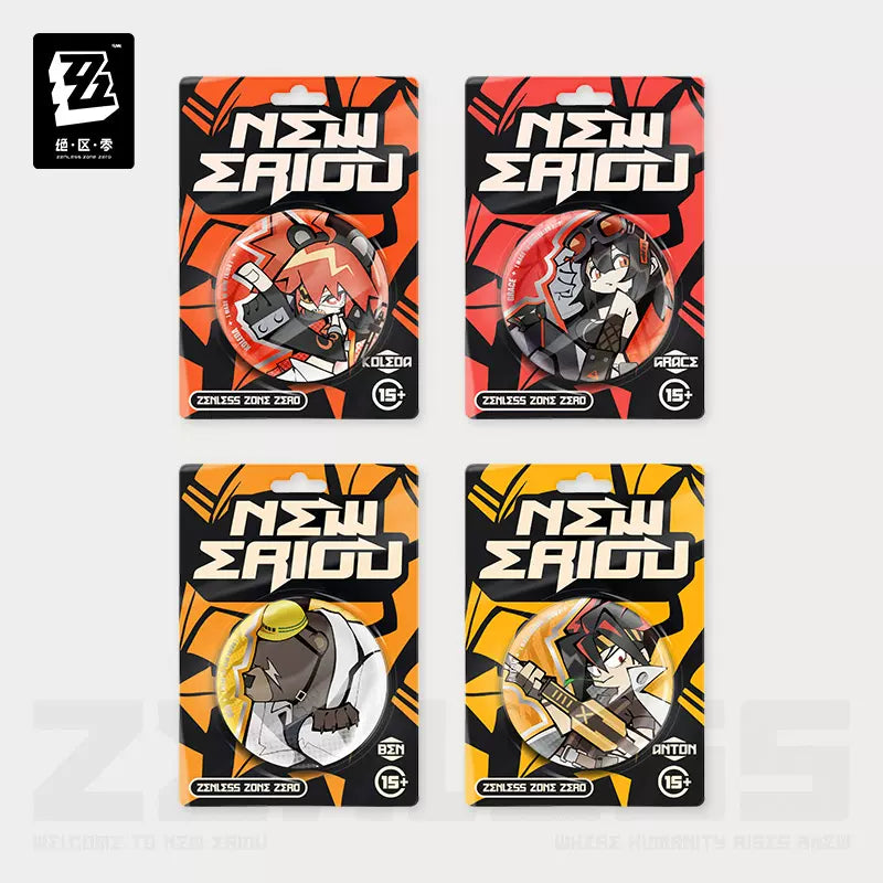 Zenless Zone Zero Ridu Series Chibi Badge Belobog Heavy Industries