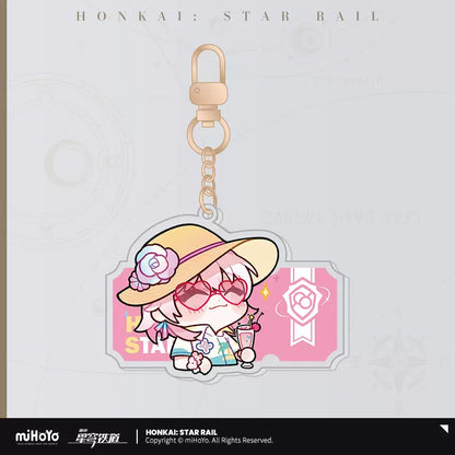 Honkai: Star Rail Pom-Pom Exhibition Hall Series Acrylic Pendant Keychain