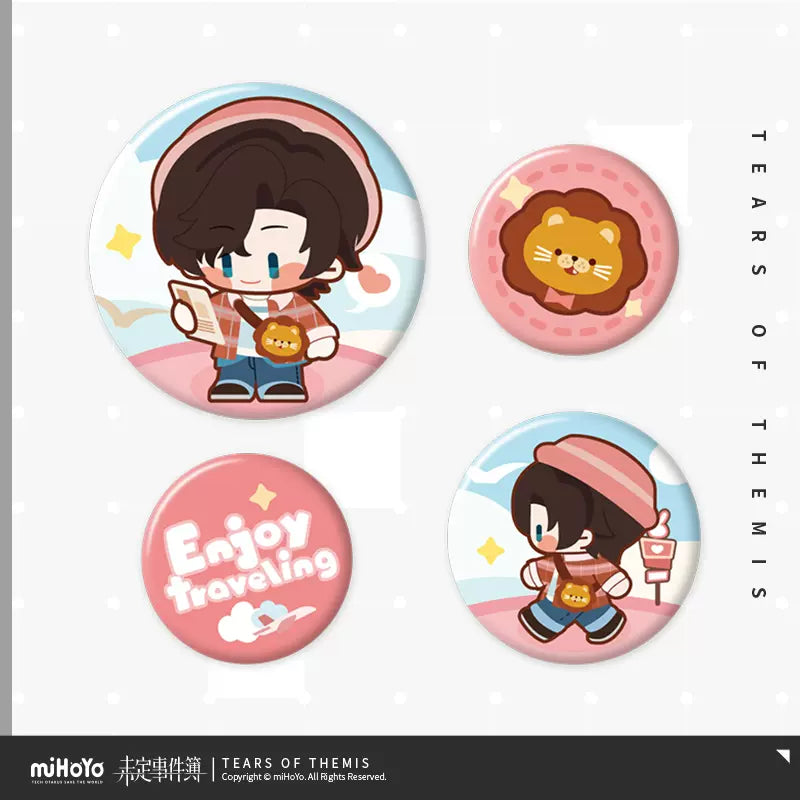 Tears of Themis Enjoy Traveling Series Q Mini Badge Set