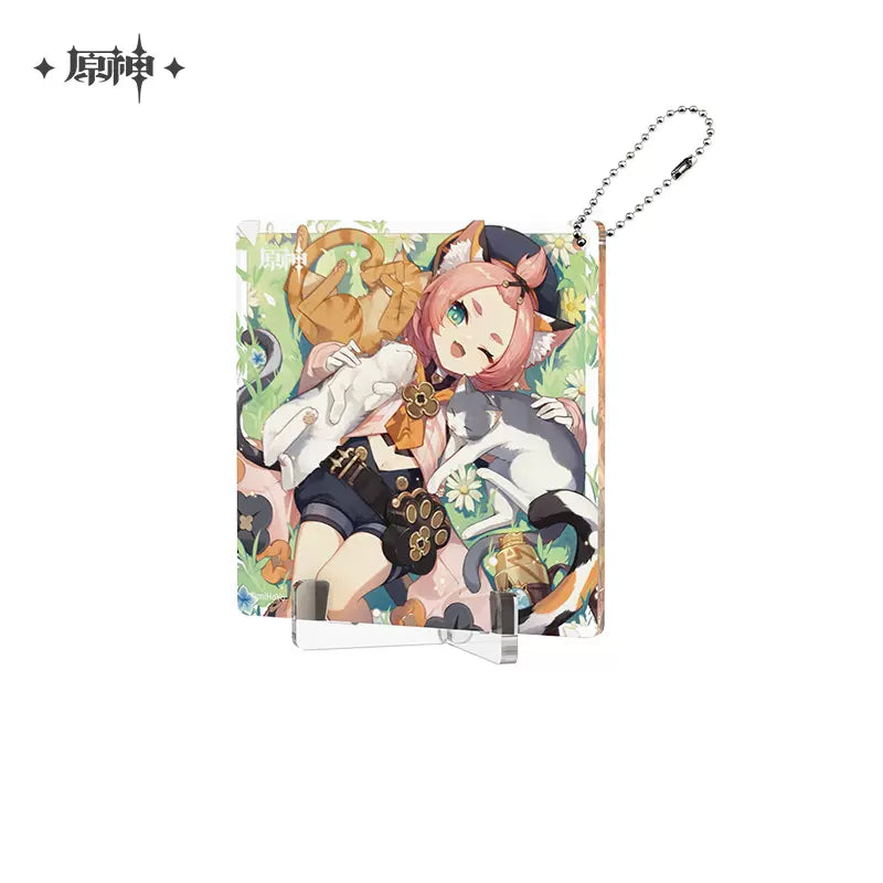 Genshin Impact Fateful Day Series Coaster Keychain