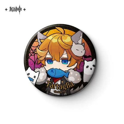 Genshin Impact Halloween Themed Series Chibi Character Badge