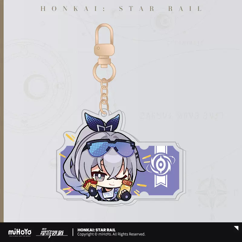 Honkai: Star Rail Pom-Pom Exhibition Hall Series Acrylic Pendant Keychain