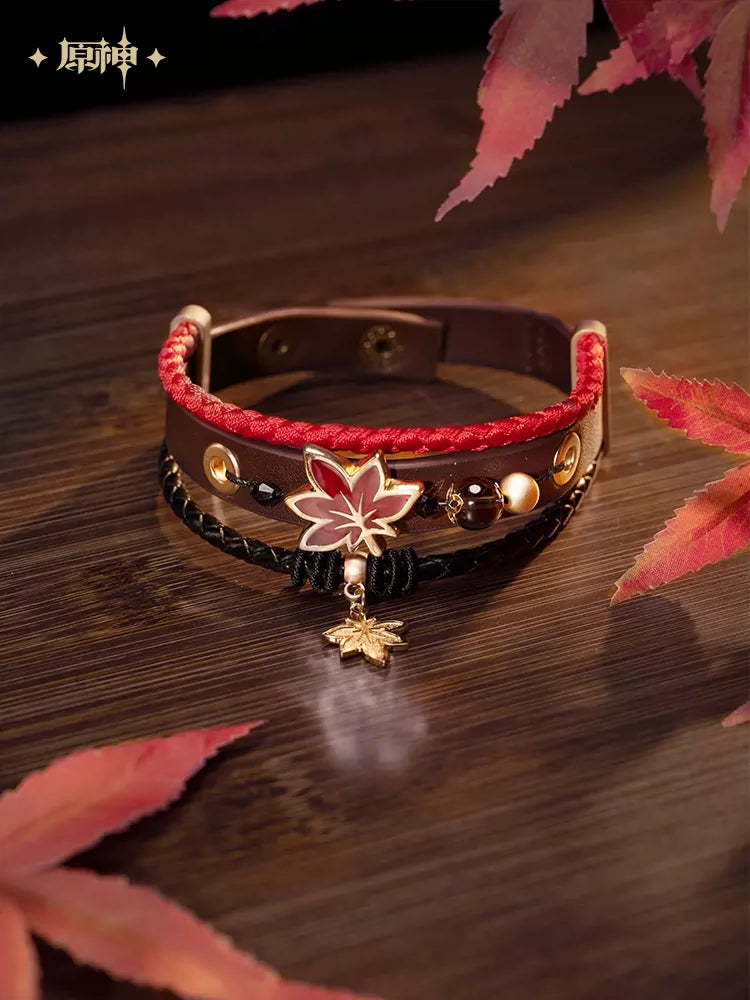 Genshin Impact Kaedehara Kazuha Maple Themed Bracelet