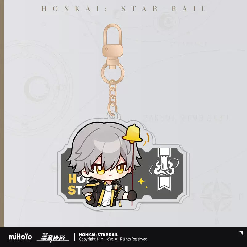 Honkai: Star Rail Pom-Pom Exhibition Hall Series Acrylic Pendant Keychain