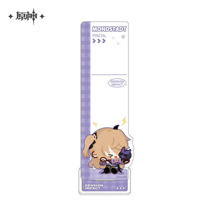 Genshin Impact Chibi Character Sticky Notepad Stand