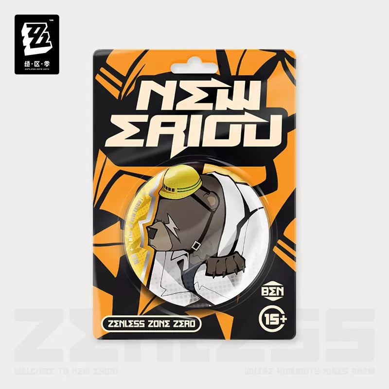 Zenless Zone Zero Ridu Series Chibi Badge Belobog Heavy Industries