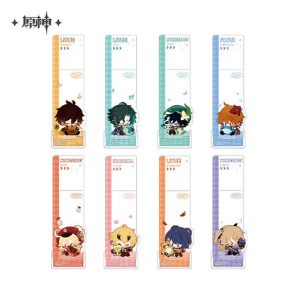 Genshin Impact Chibi Character Sticky Notepad Stand