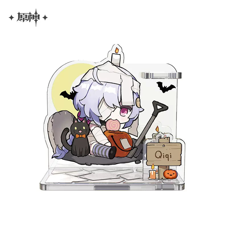 Genshin Impact Halloween Themed Series Chibi Character Penstand