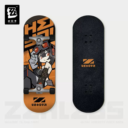 Zenless Zone Zero Ridu Series Chibi Finger Skateboard Keychain Belobog Heavy Industries