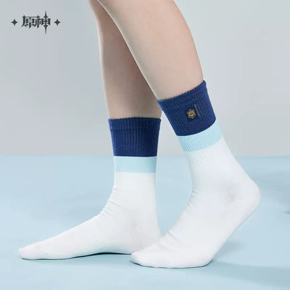 Genshin Impact Kamisato Ayaka Themed Mid Socks Set of 3