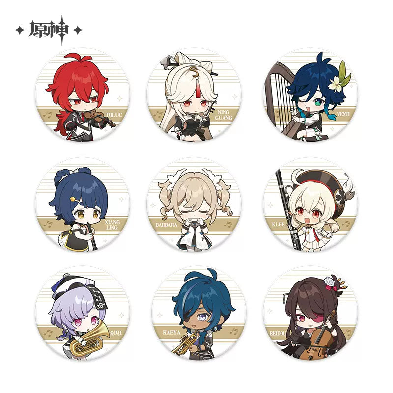 Genshin Impact Melodies Of An Endless Journey Chibi Character Badge Vol 1