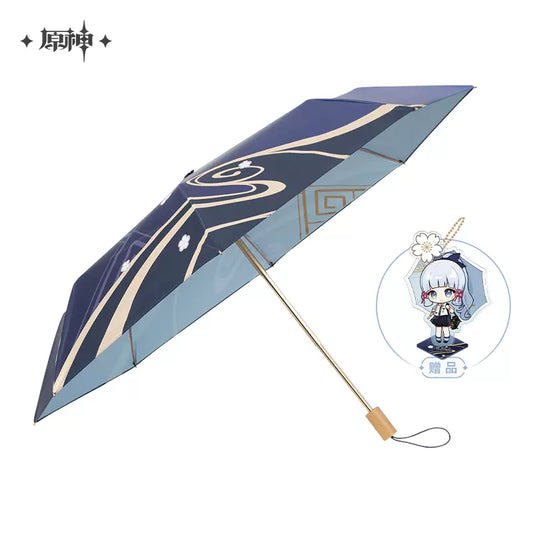 Genshin Impact Kamisato Ayaka Themed Foldable Umbrella w/ Bonus