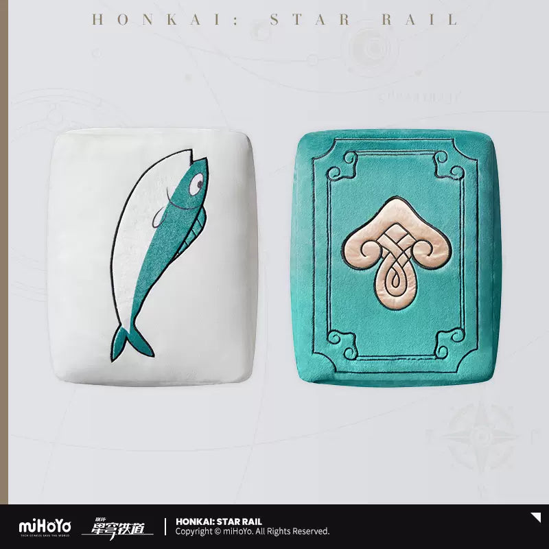 Honkai:Star Rail Qingque's Celestial Jade Fish Tile Convertible Pillow