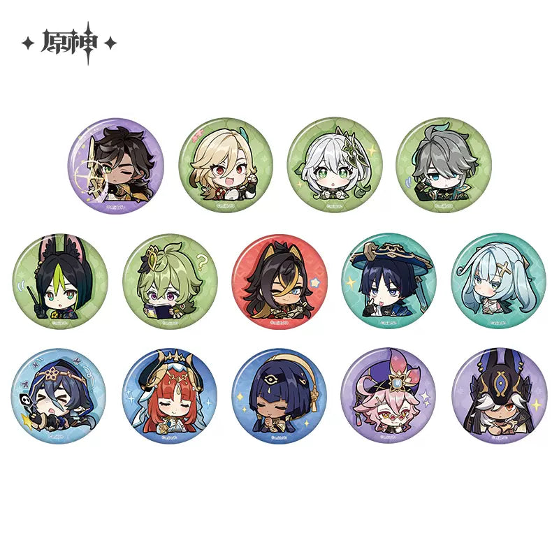 Genshin Impact Chibi Emoticon Series Badge Vol 3