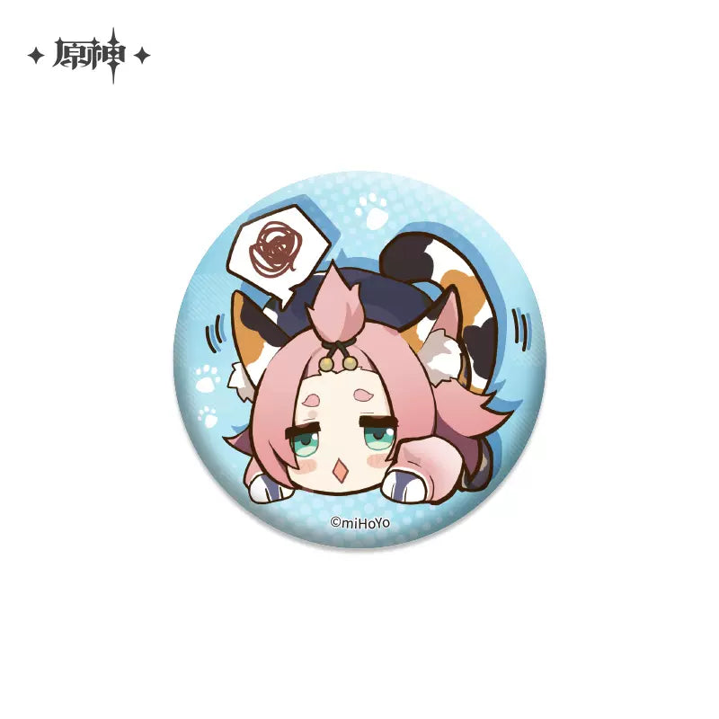 Genshin Impact Chibi Emoticon Series Badge Vol 2